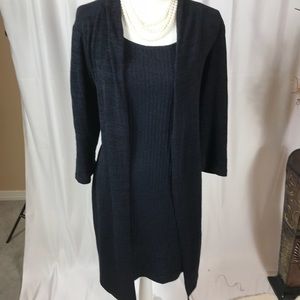 CONNECTED APPAREL Navy Knit Dress